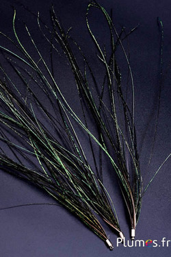 Ciondolo in filo di pavone - 15-28 cm - verde naturale